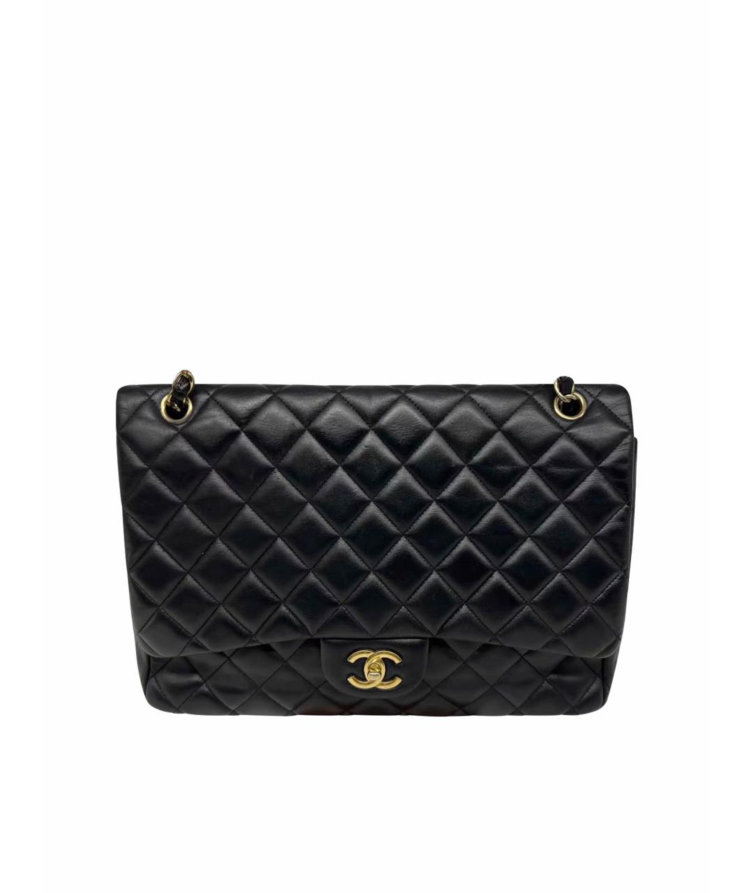 CHANEL Черная кожаная сумка через плечо, фото 1
