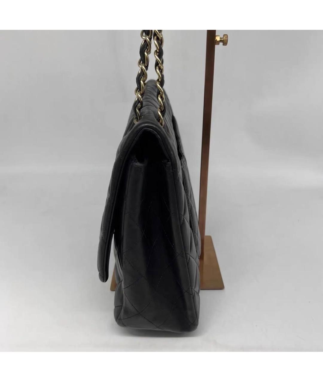 CHANEL Черная кожаная сумка через плечо, фото 2