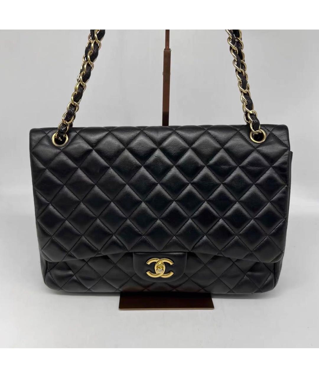 CHANEL Черная кожаная сумка через плечо, фото 8