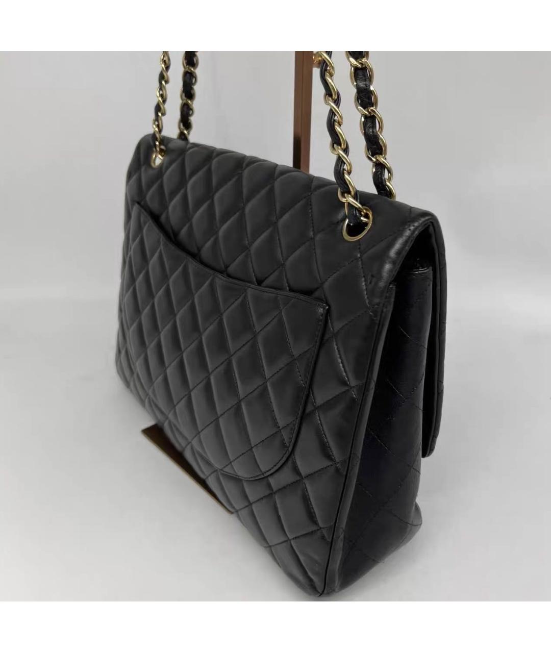 CHANEL Черная кожаная сумка через плечо, фото 7