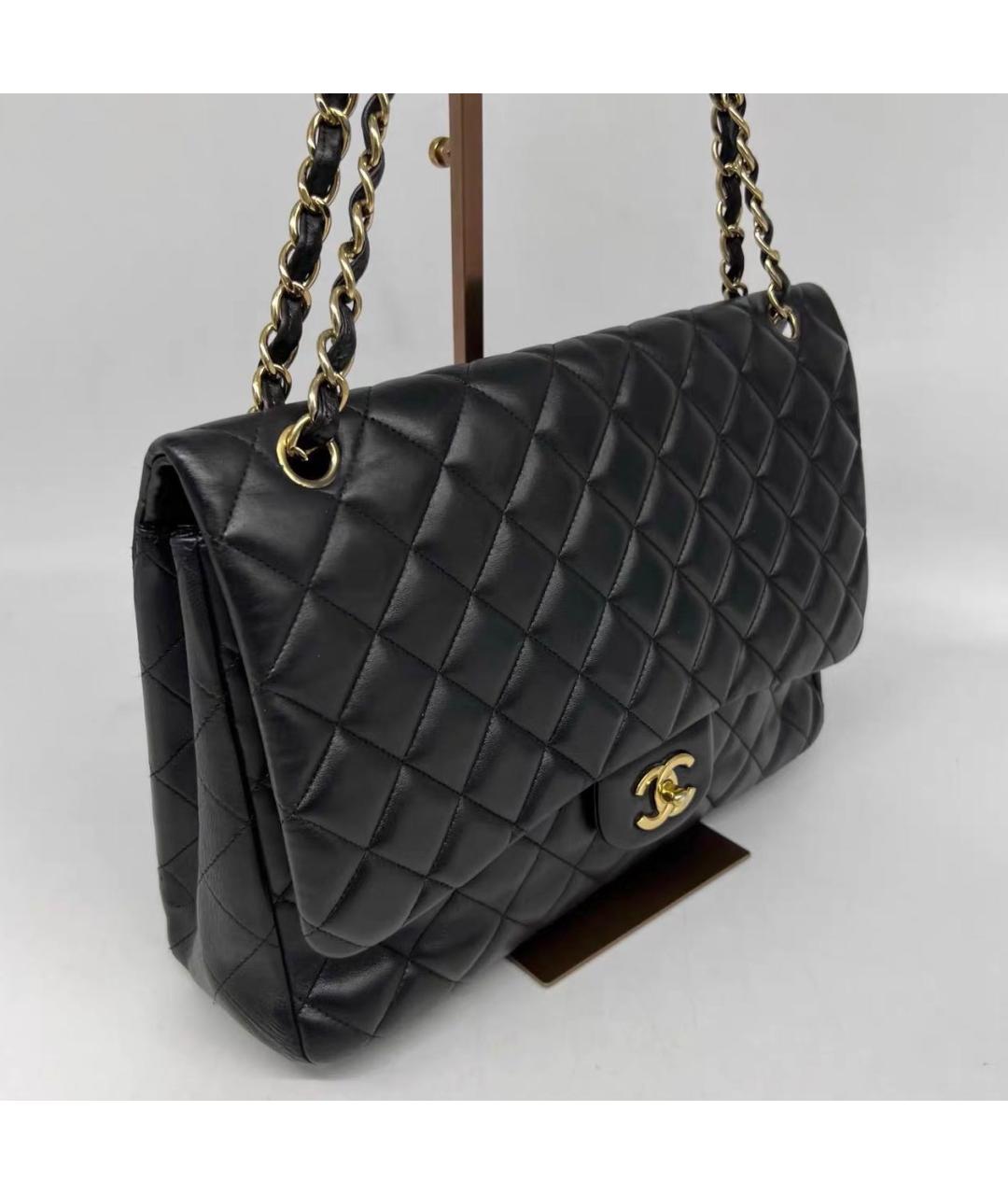 CHANEL Черная кожаная сумка через плечо, фото 3