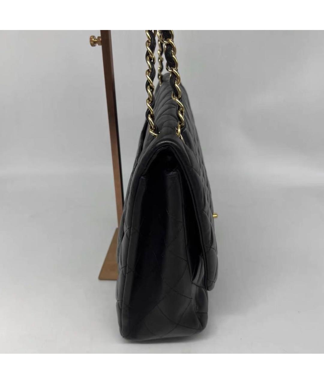 CHANEL Черная кожаная сумка через плечо, фото 5
