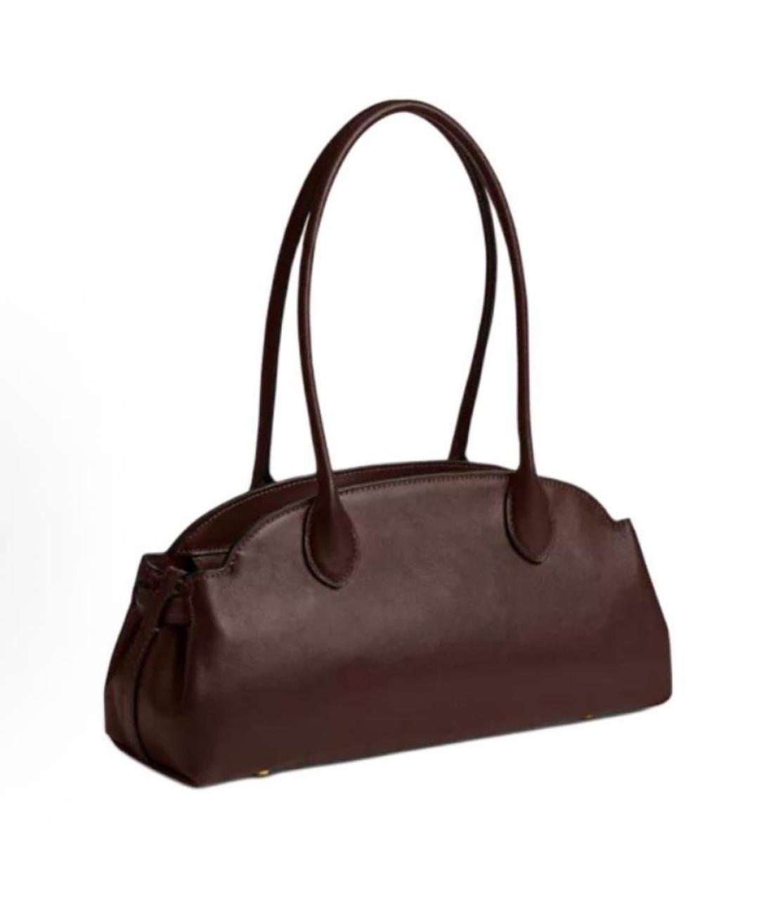 COACH Коричневая кожаная сумка через плечо, фото 2