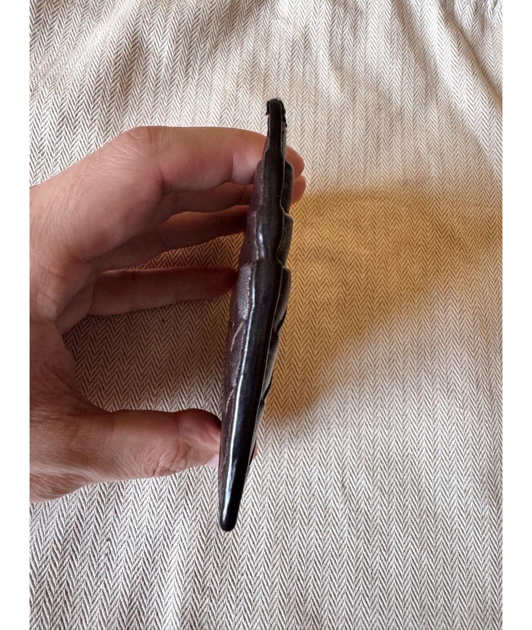 BOTTEGA VENETA Черный кожаный кардхолдер, фото 5