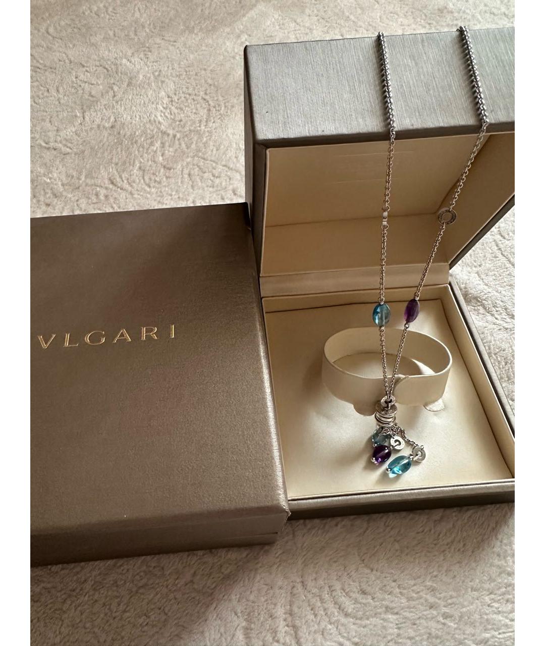 BVLGARI Мульти колье из белого золота, фото 2