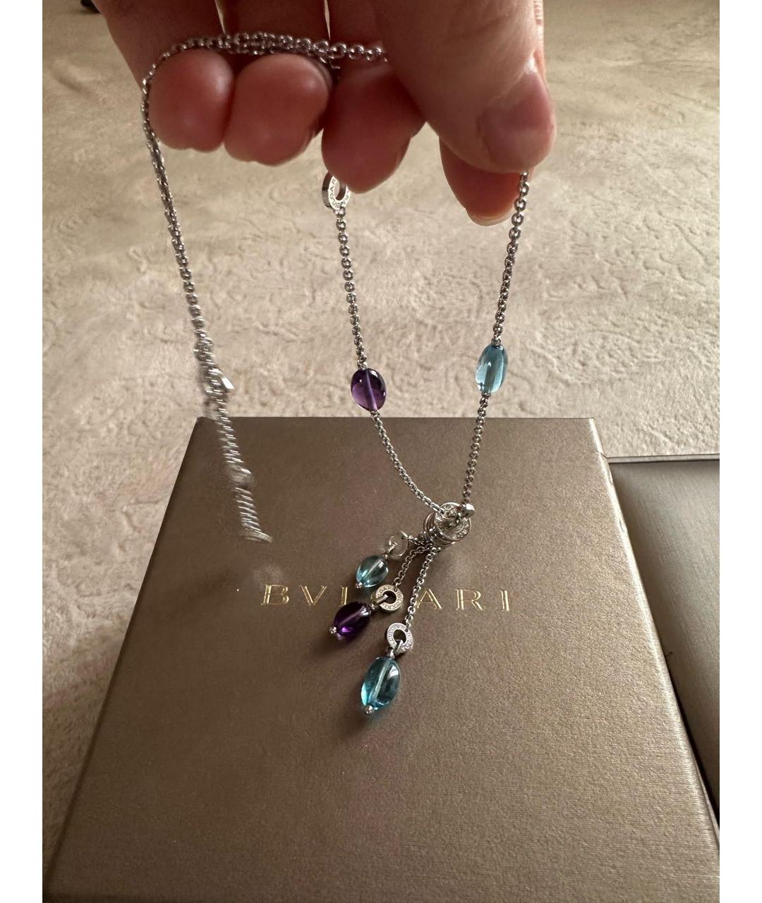 BVLGARI Мульти колье из белого золота, фото 3
