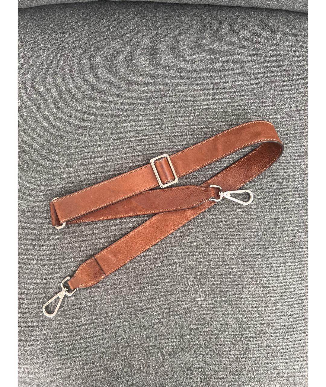 BRUNELLO CUCINELLI Коричневый кожаный портфель, фото 6