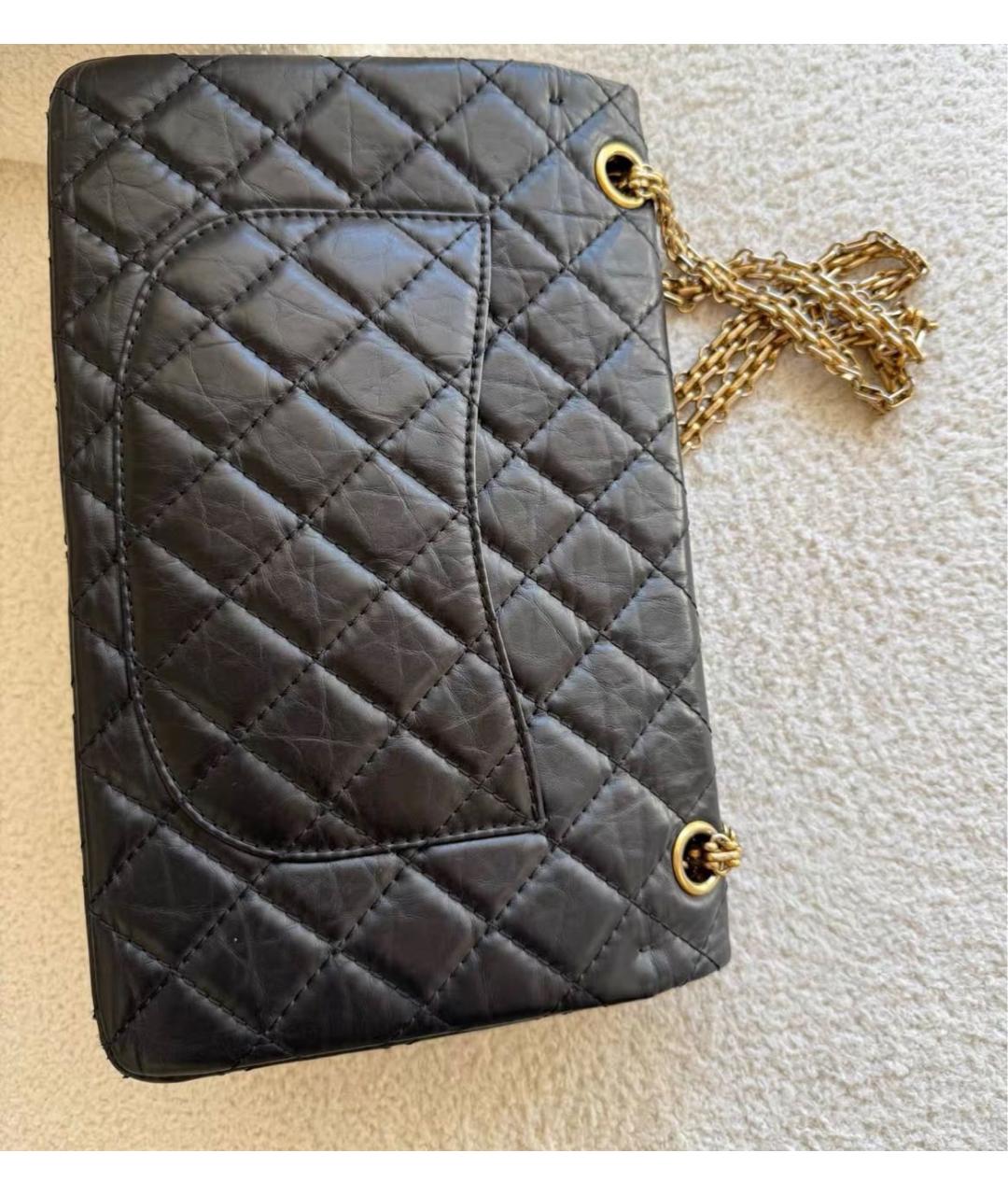 CHANEL Черная кожаная сумка через плечо, фото 7