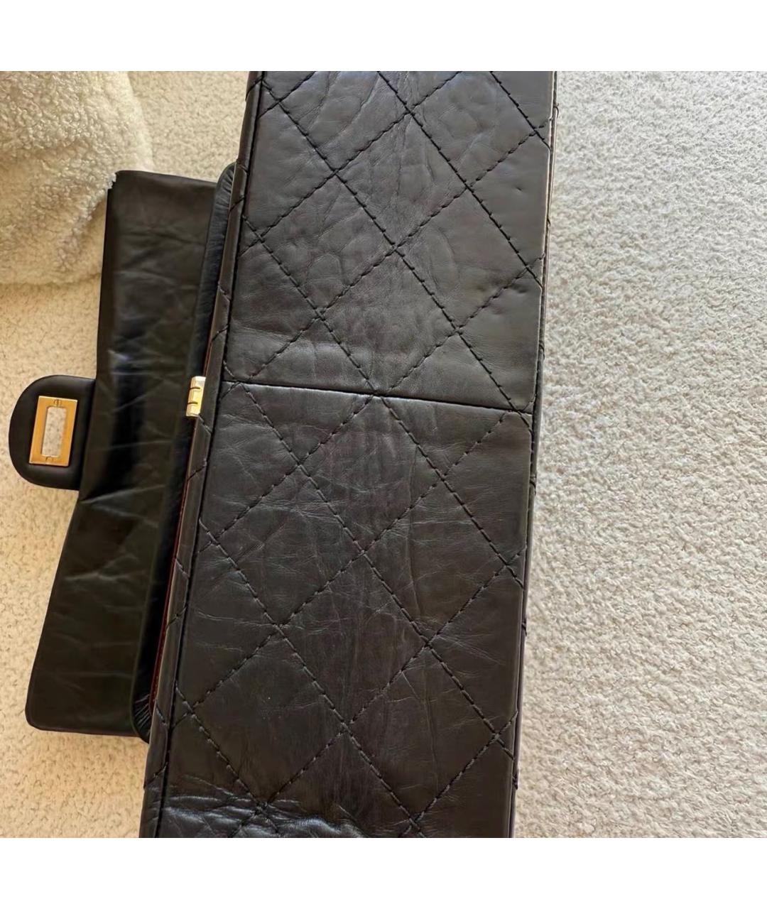 CHANEL Черная кожаная сумка через плечо, фото 6