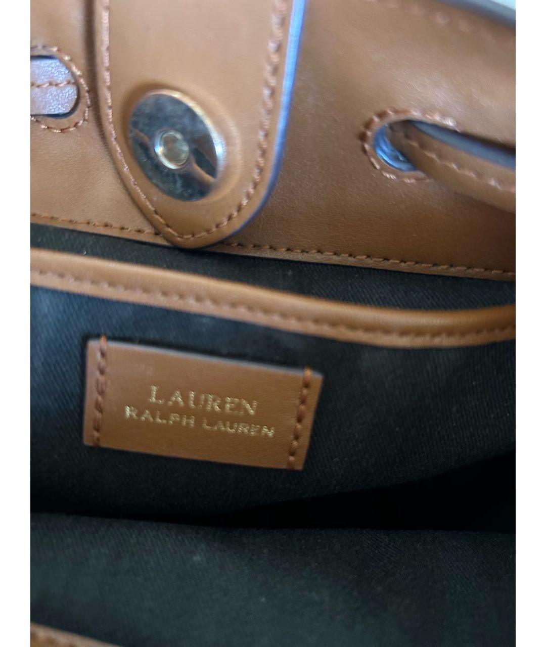 RALPH LAUREN Черная тканевая сумка через плечо, фото 5