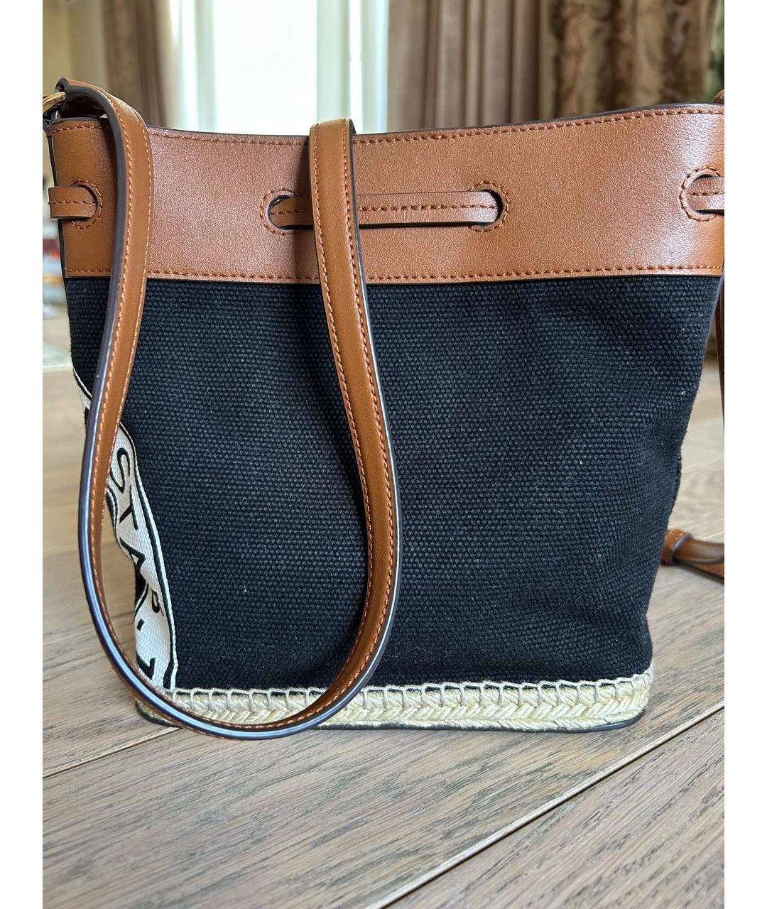 RALPH LAUREN Черная тканевая сумка через плечо, фото 3