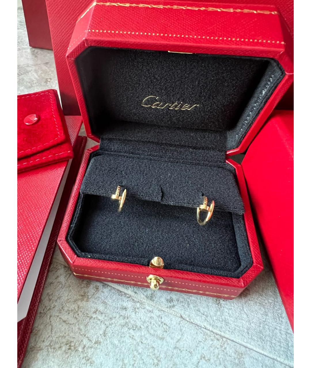 CARTIER Золотые серьги из желтого золота, фото 3