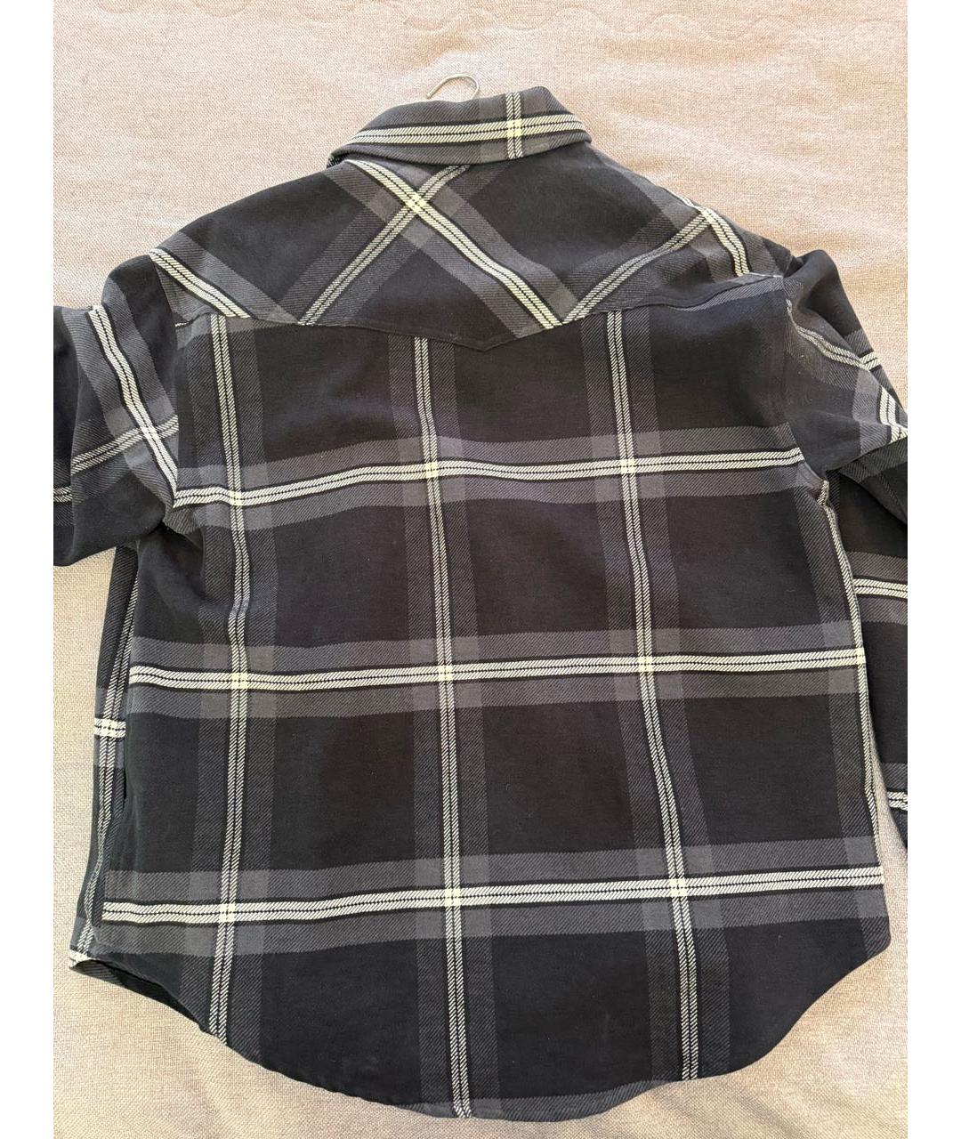 PALM ANGELS Серая хлопковая кэжуал рубашка, фото 2