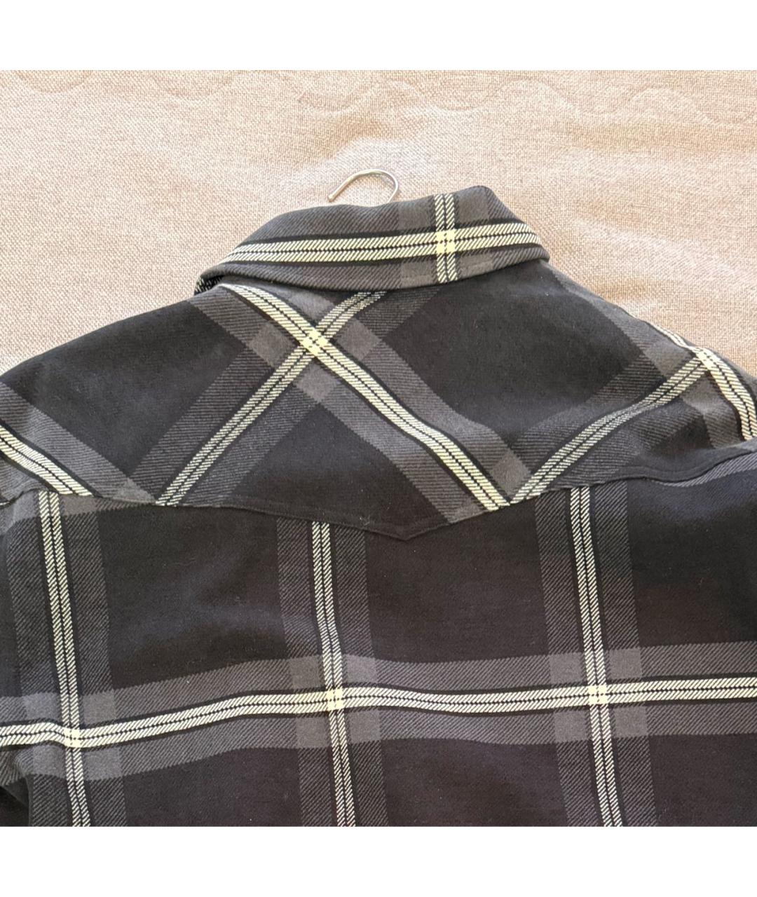 PALM ANGELS Серая хлопковая кэжуал рубашка, фото 3