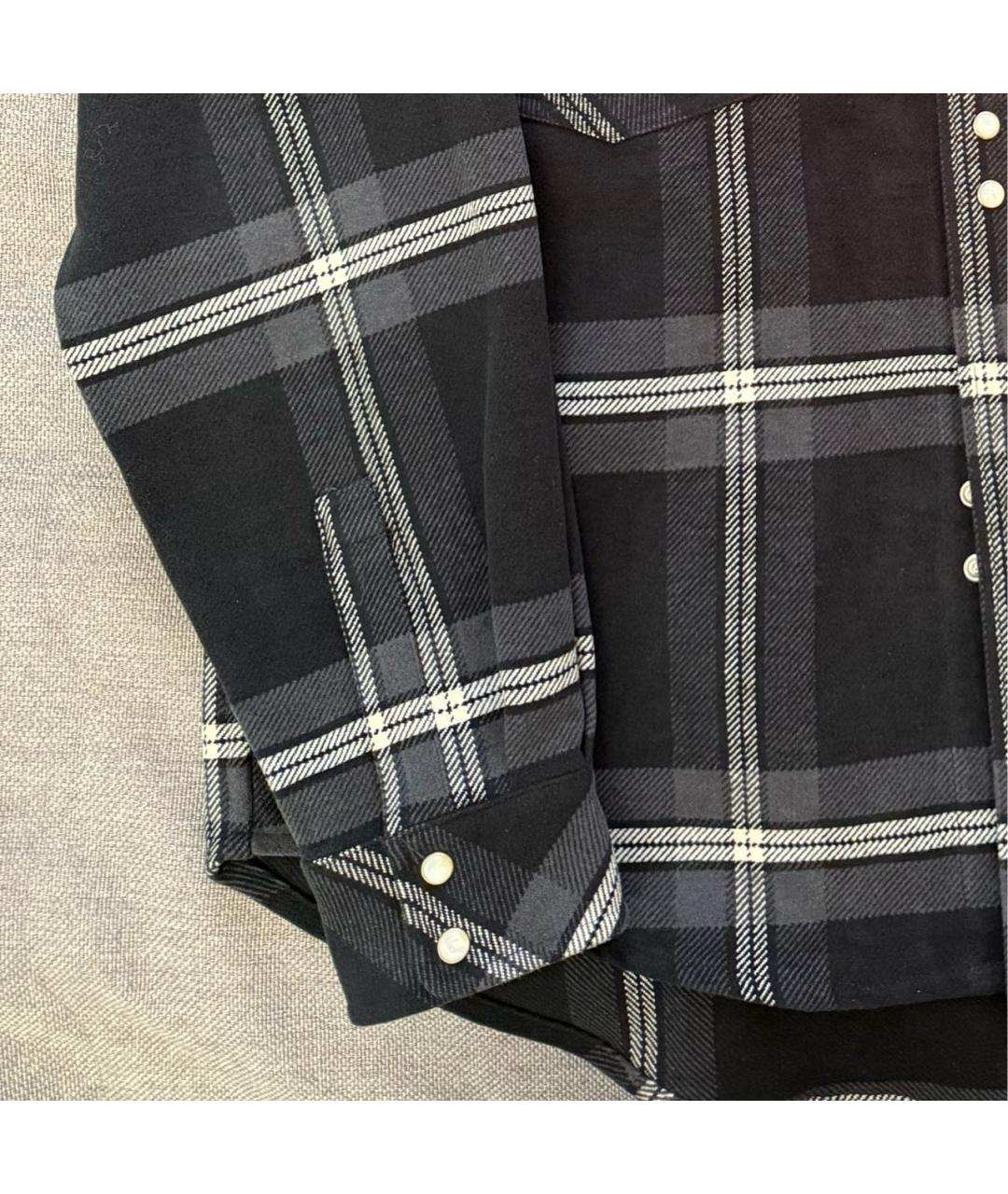 PALM ANGELS Серая хлопковая кэжуал рубашка, фото 4