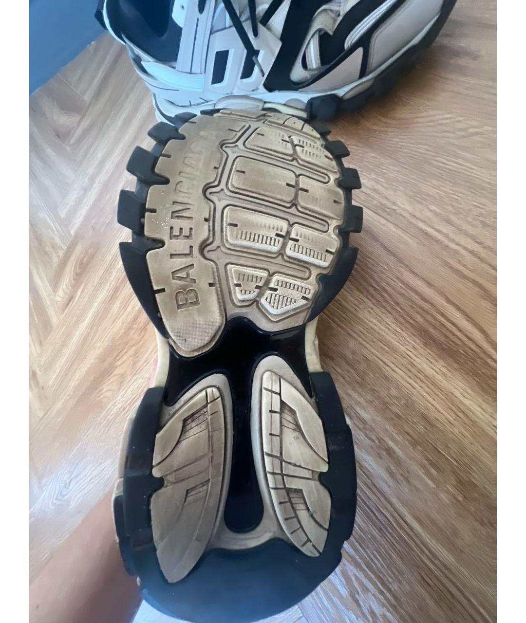 BALENCIAGA Бежевые низкие кроссовки / кеды, фото 6
