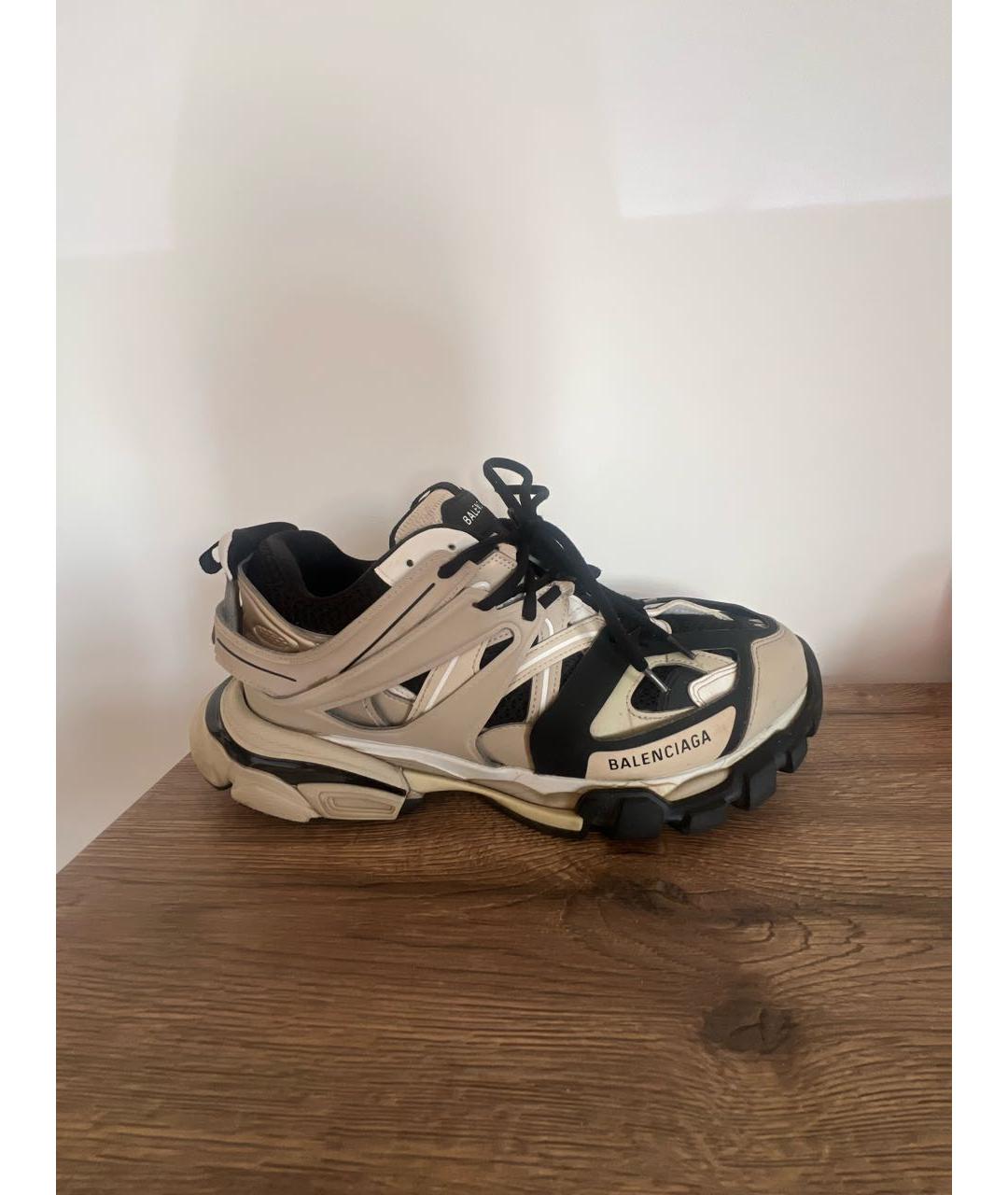 BALENCIAGA Бежевые низкие кроссовки / кеды, фото 7