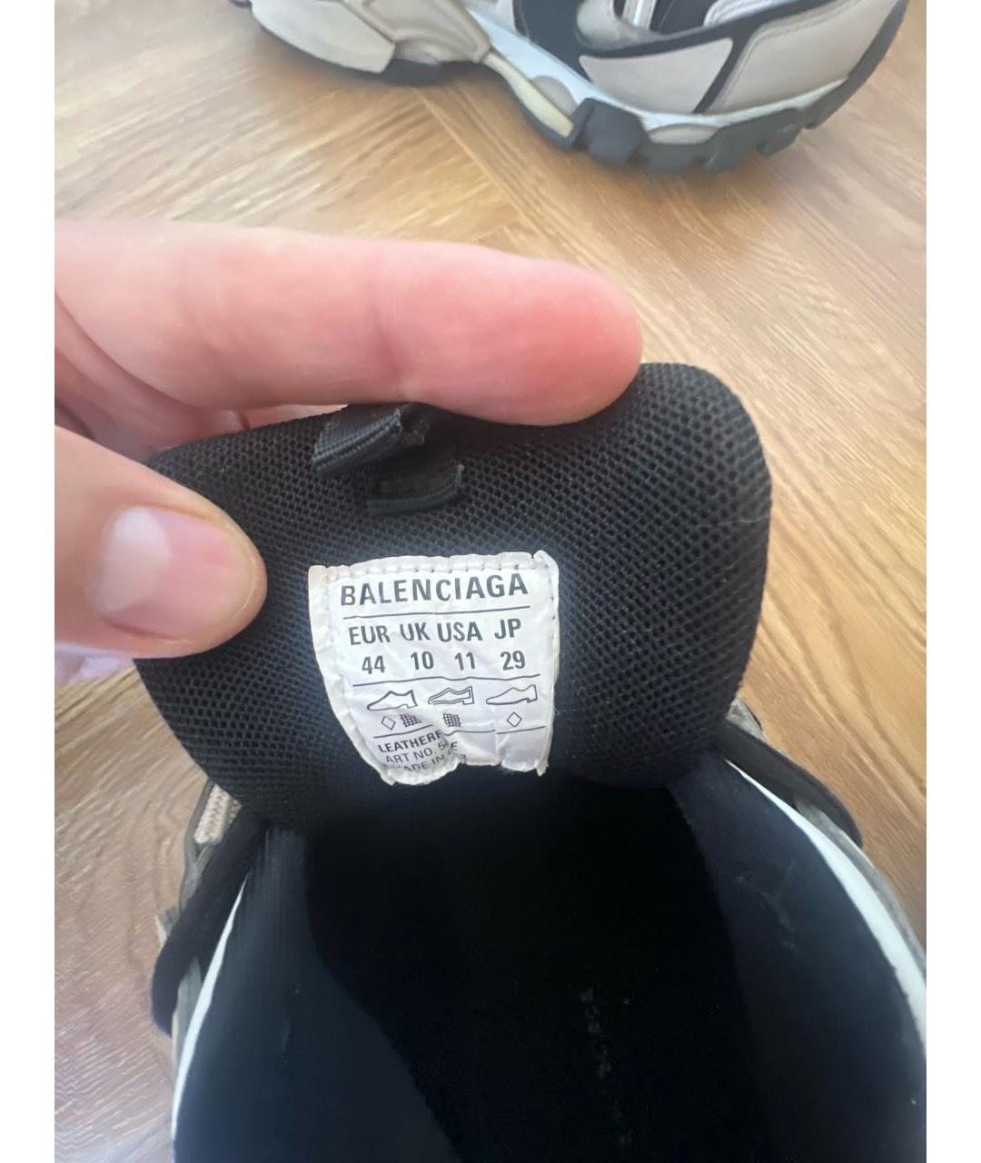 BALENCIAGA Бежевые низкие кроссовки / кеды, фото 5