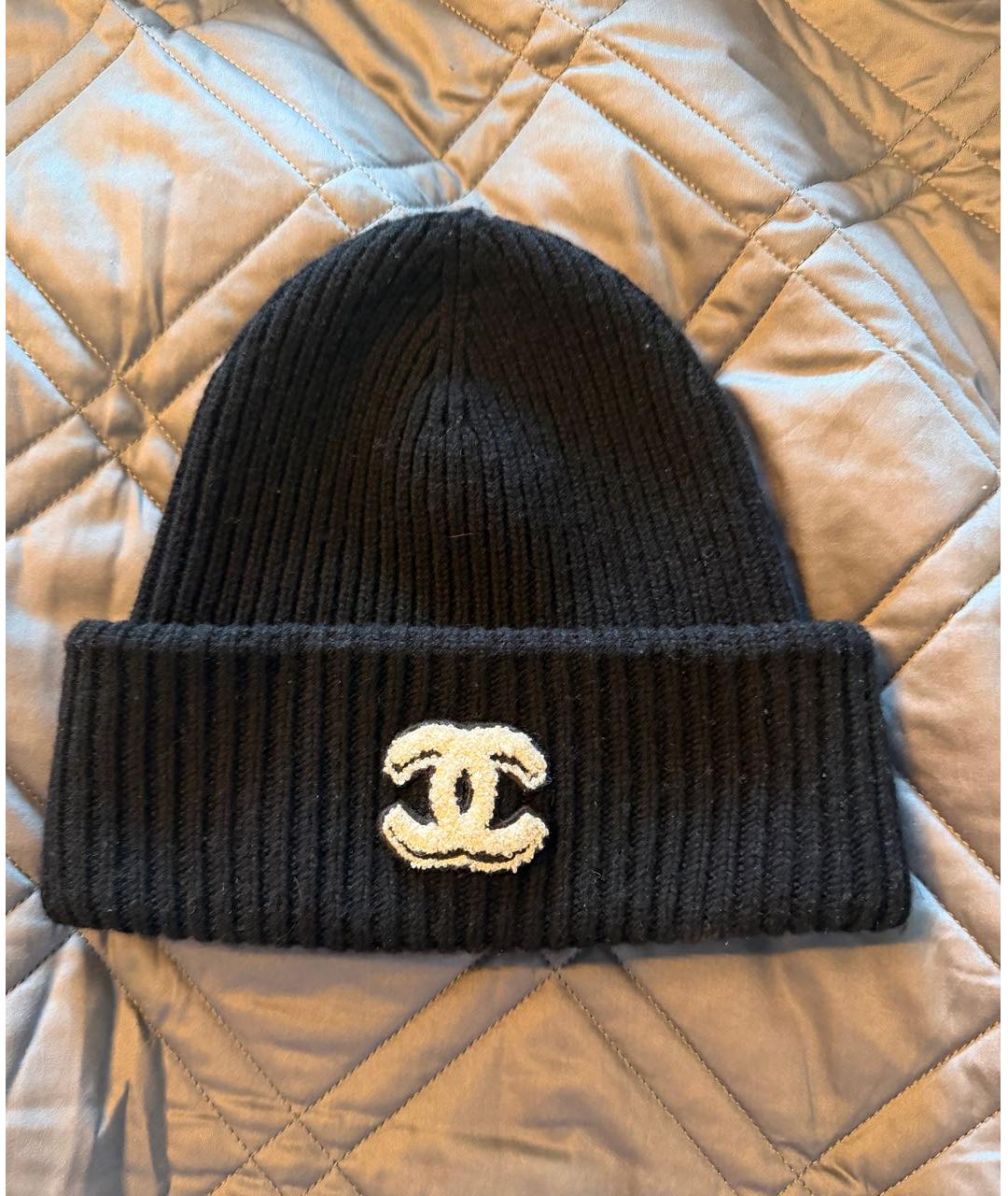 CHANEL Черная шапка, фото 5