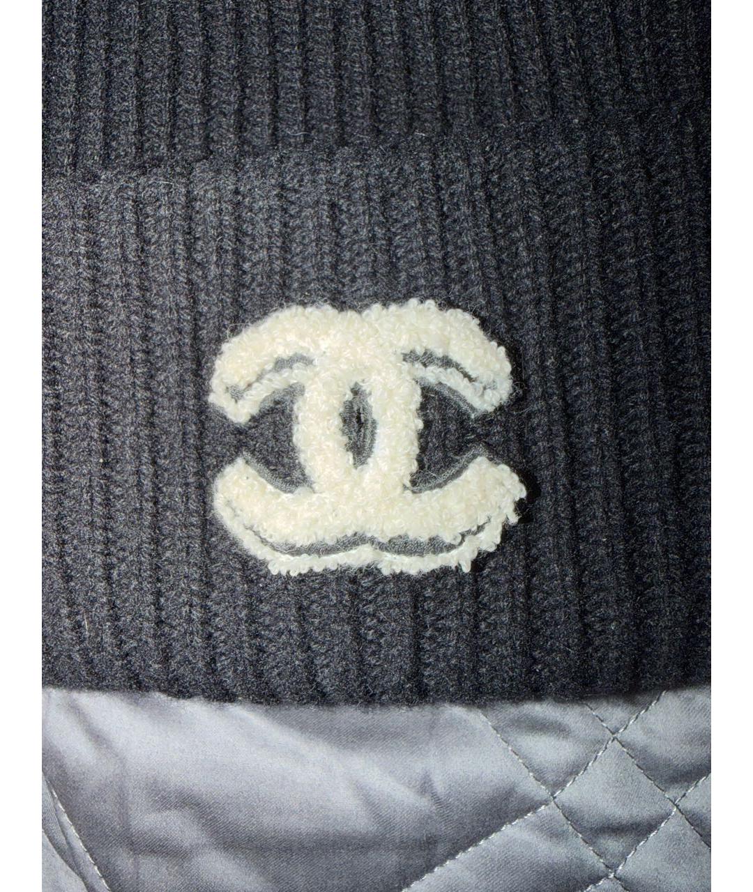 CHANEL Черная шапка, фото 3