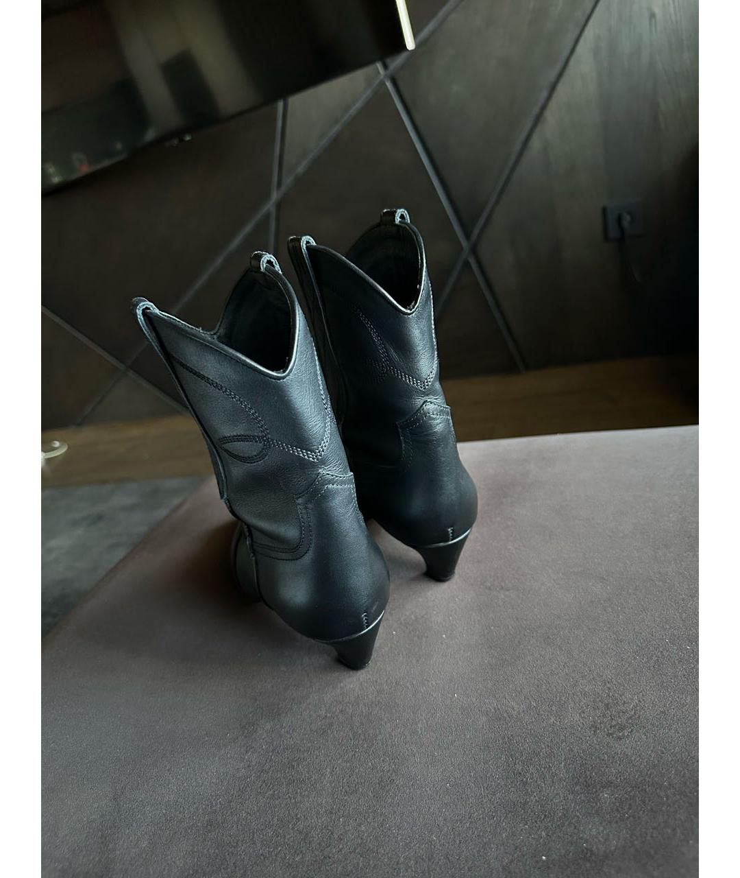 KHAITE Черные кожаные ботильоны, фото 5