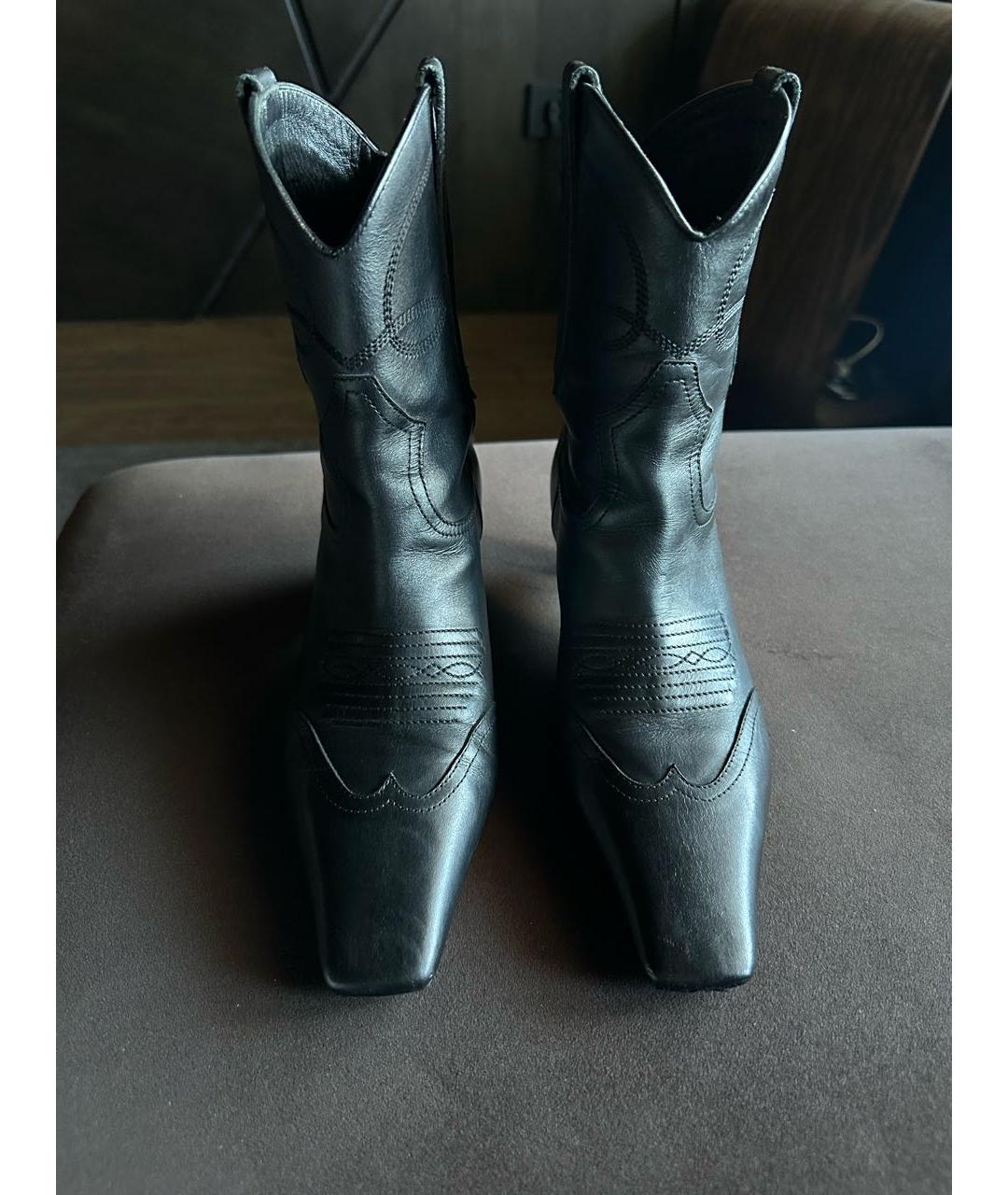 KHAITE Черные кожаные ботильоны, фото 3