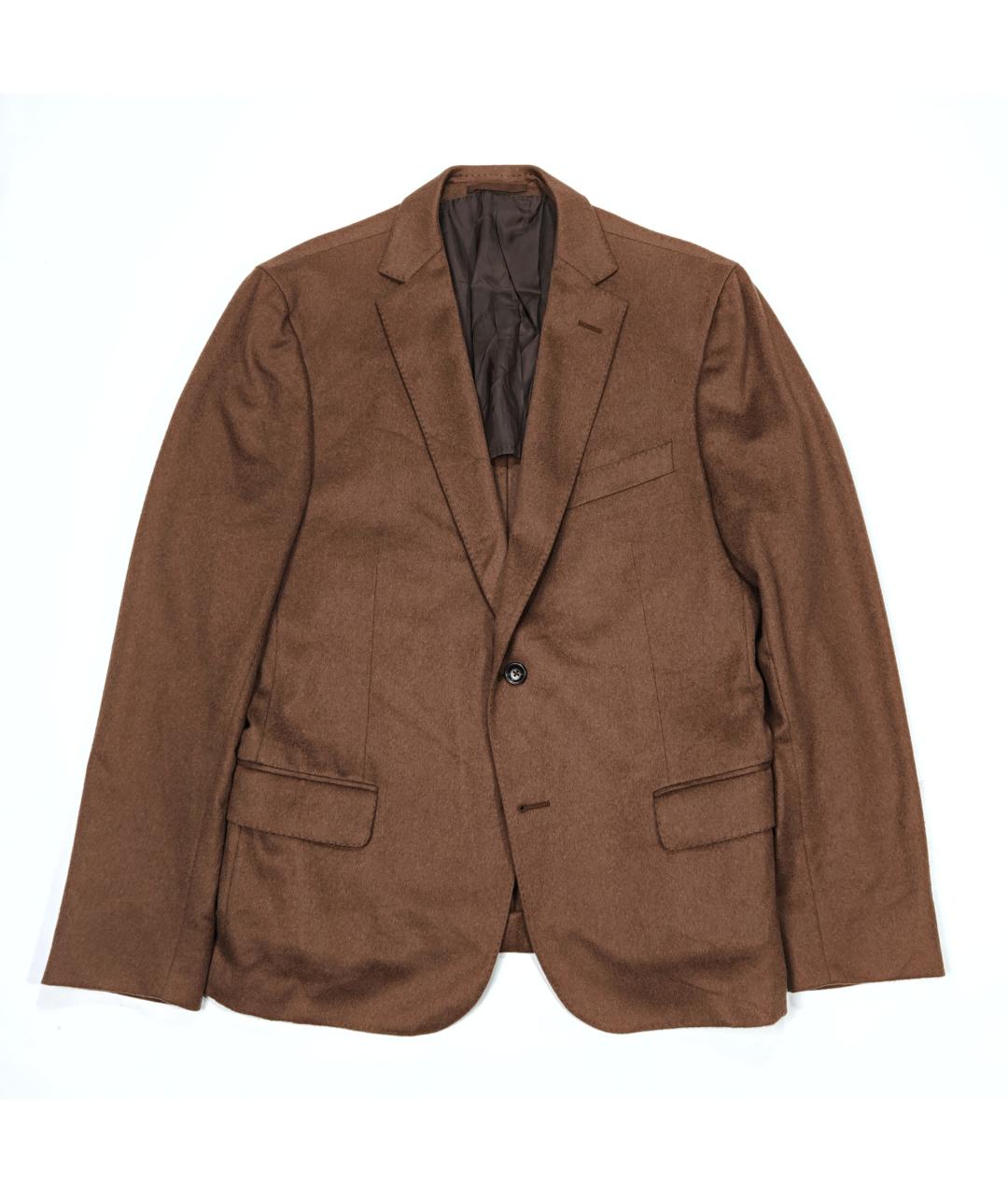 ZZEGNA Коричневый шерстяной пиджак, фото 9