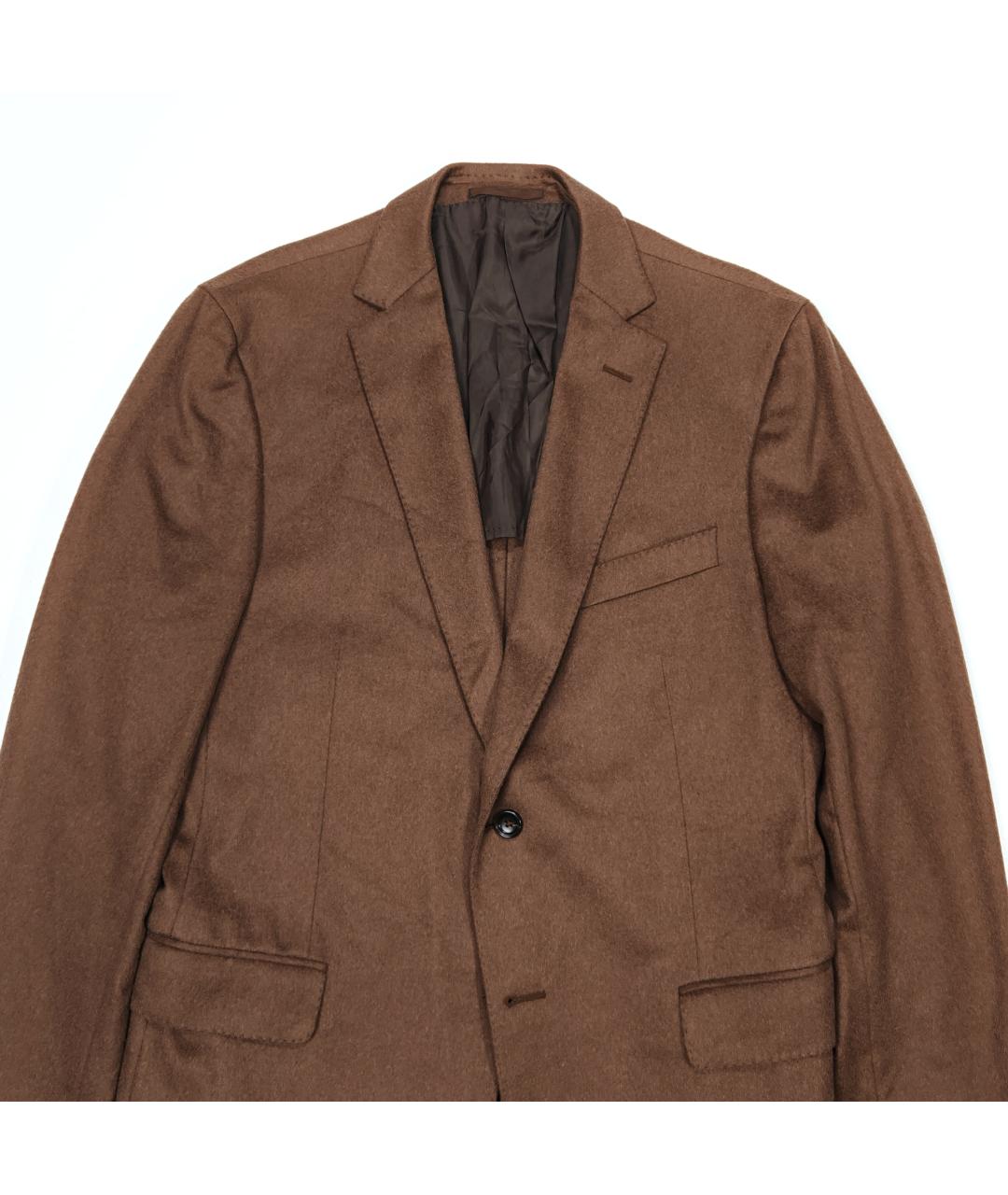 ZZEGNA Коричневый шерстяной пиджак, фото 3