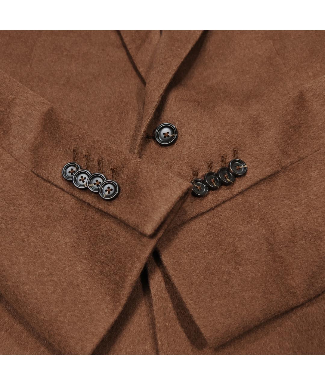 ZZEGNA Коричневый шерстяной пиджак, фото 6