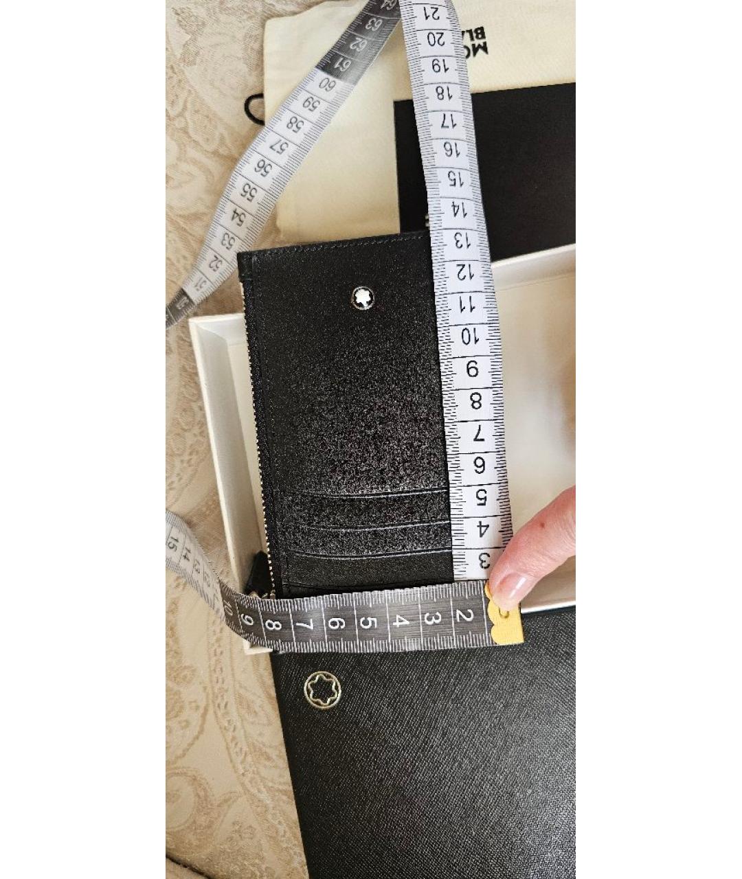 MONTBLANC Черный кожаный кардхолдер, фото 6