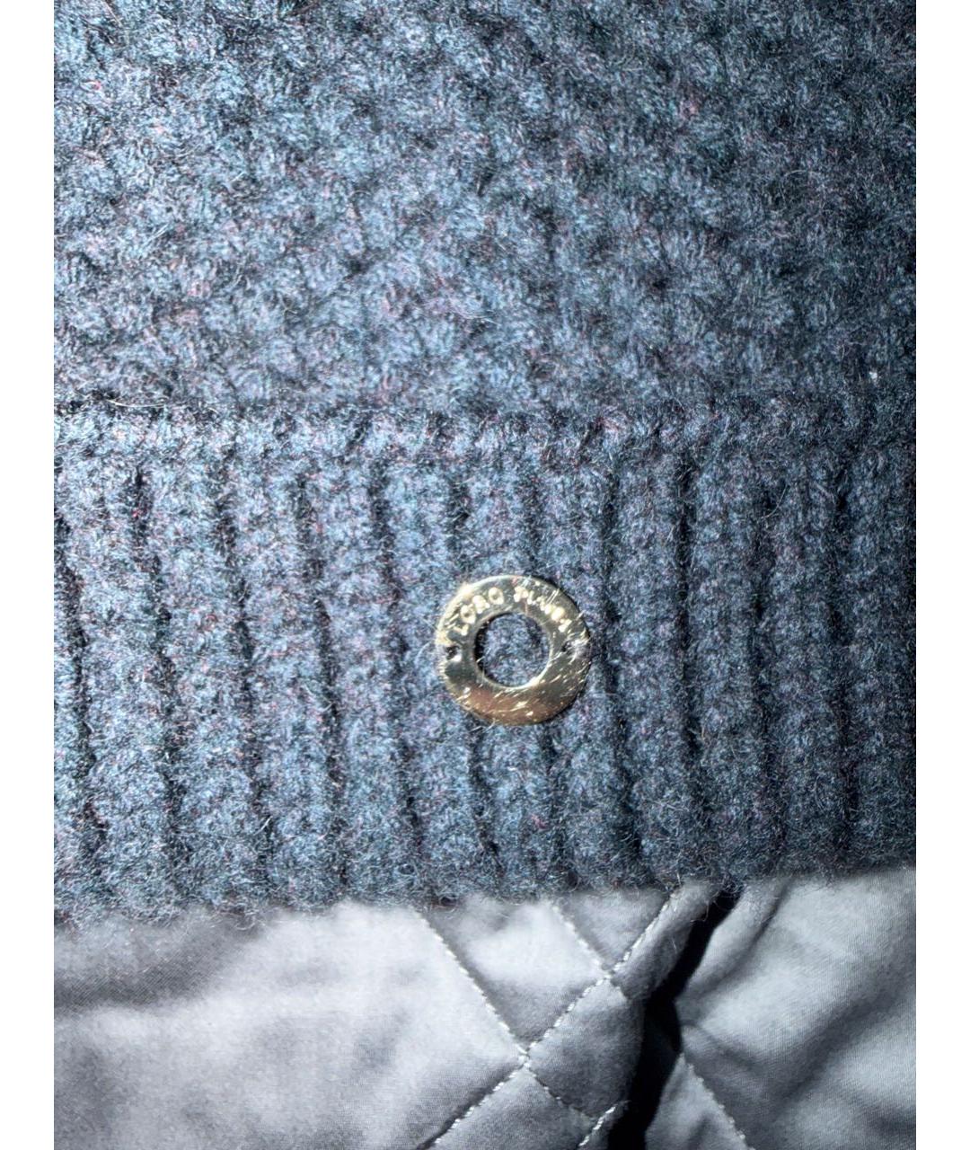 LORO PIANA Темно-синяя кашемировая шапка, фото 3