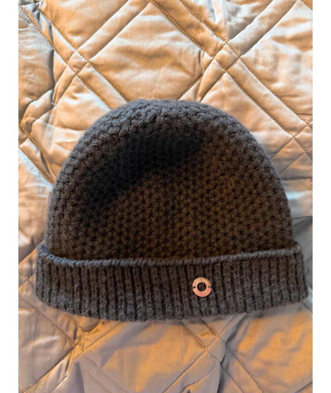 LORO PIANA Темно-синяя кашемировая шапка, фото 2