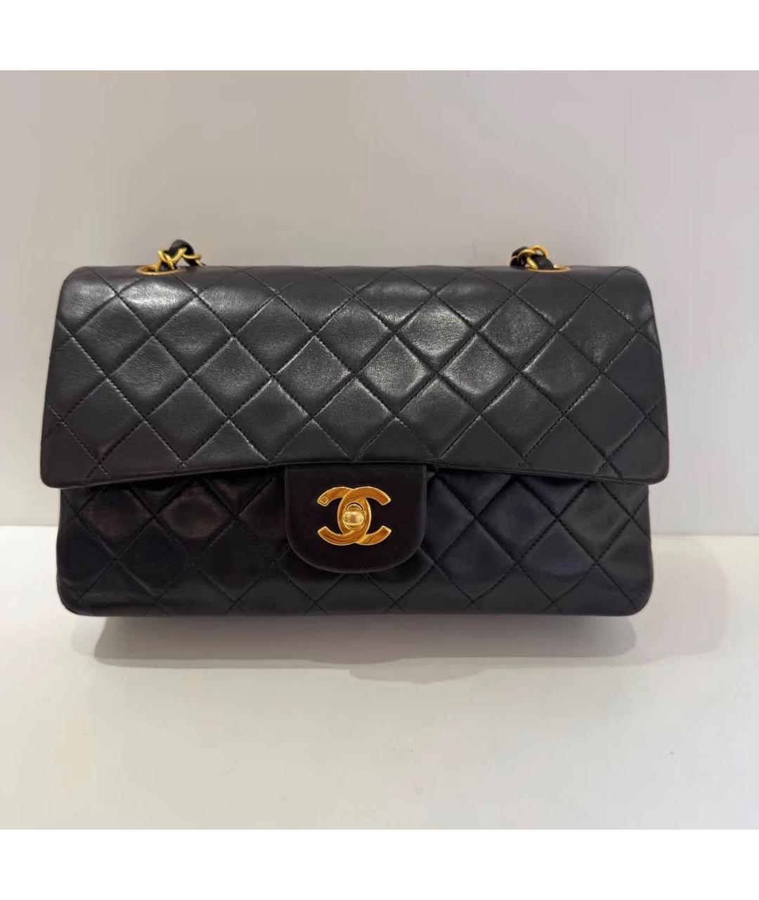 CHANEL Черная кожаная сумка через плечо, фото 9