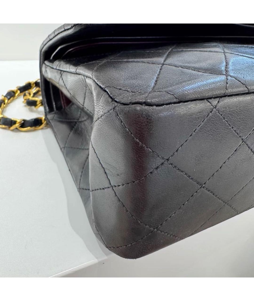 CHANEL Черная кожаная сумка через плечо, фото 6