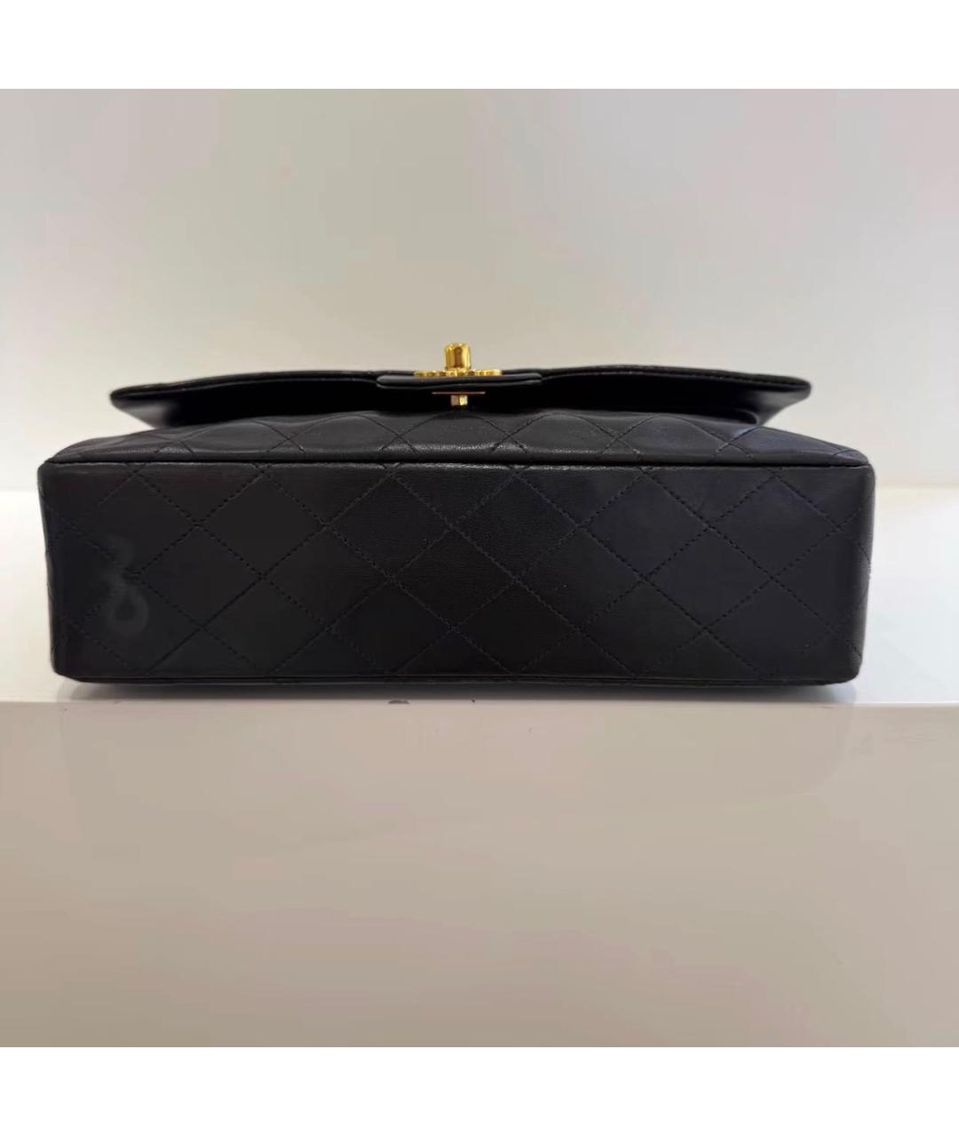 CHANEL Черная кожаная сумка через плечо, фото 5