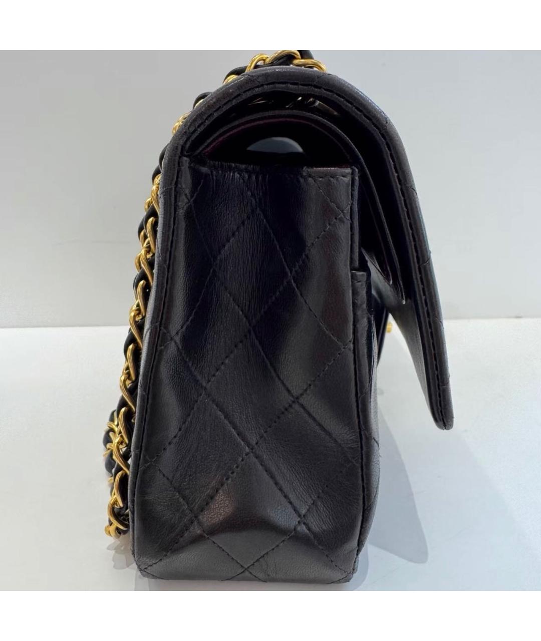 CHANEL Черная кожаная сумка через плечо, фото 4