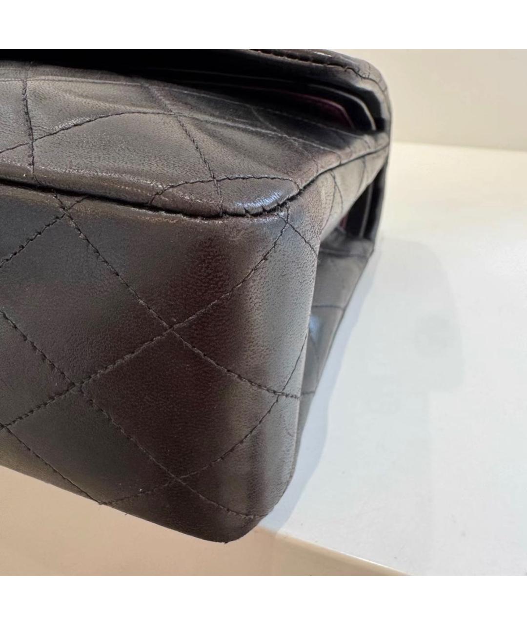 CHANEL Черная кожаная сумка через плечо, фото 7