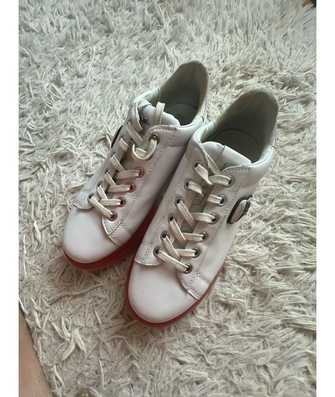 KARL LAGERFELD Белые кожаные кроссовки, фото 4