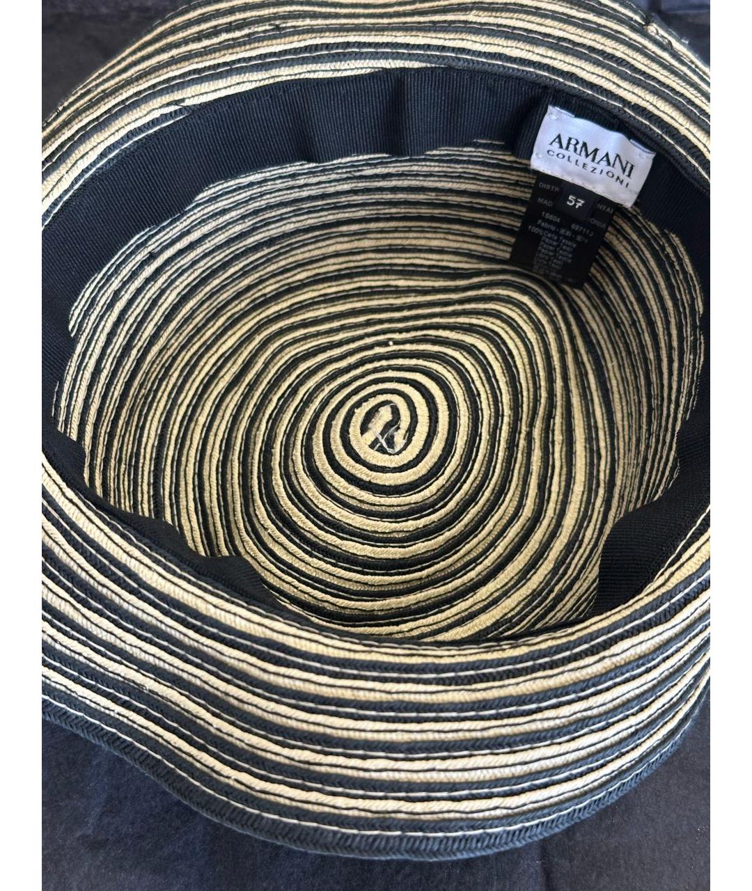 EMPORIO ARMANI Черная шляпа, фото 4