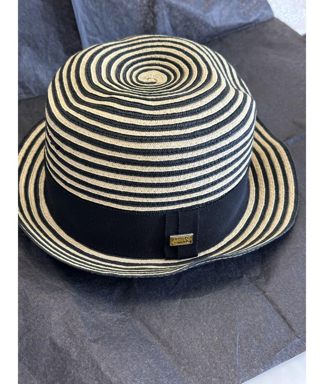 EMPORIO ARMANI Черная шляпа, фото 5
