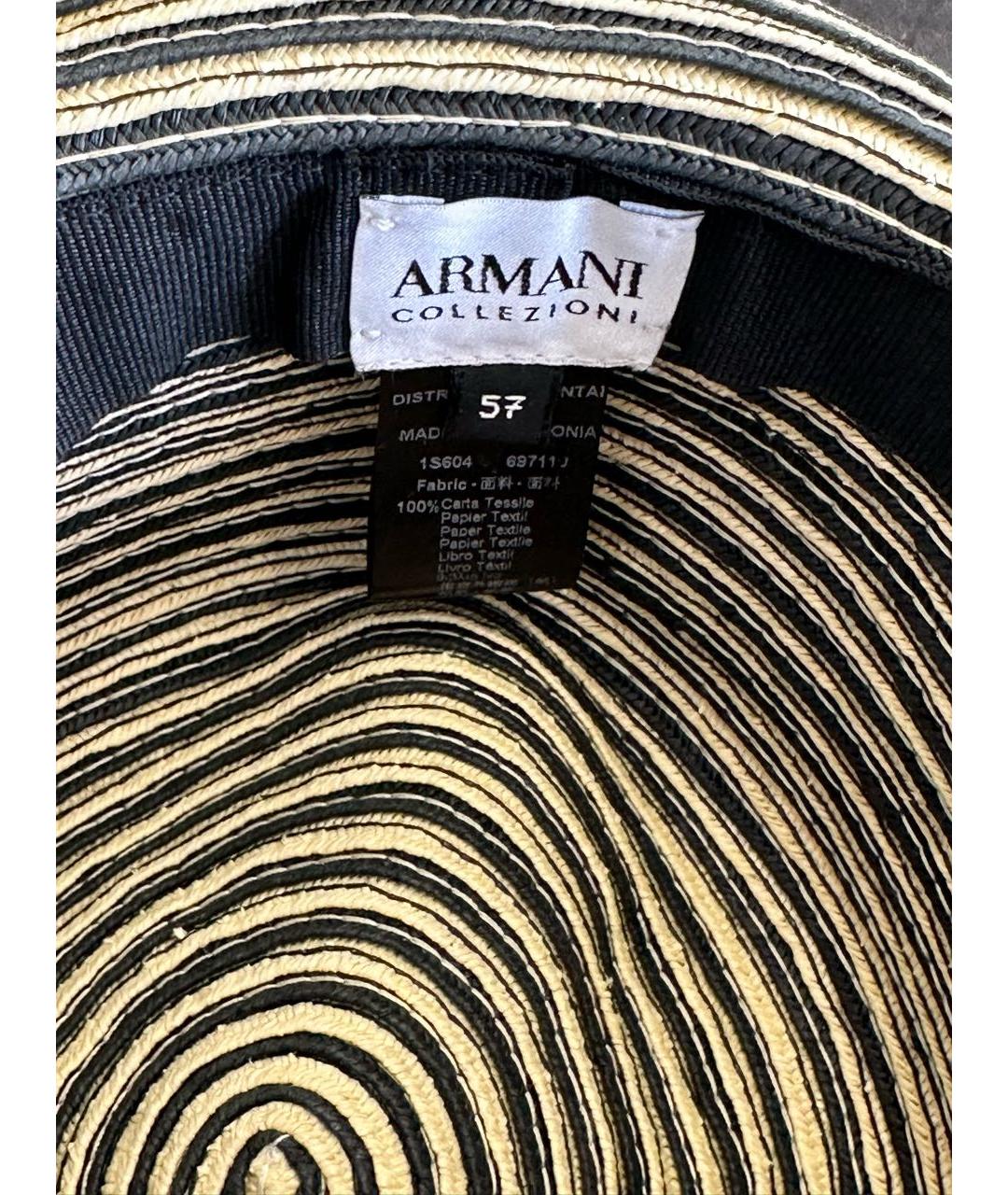 EMPORIO ARMANI Черная шляпа, фото 3