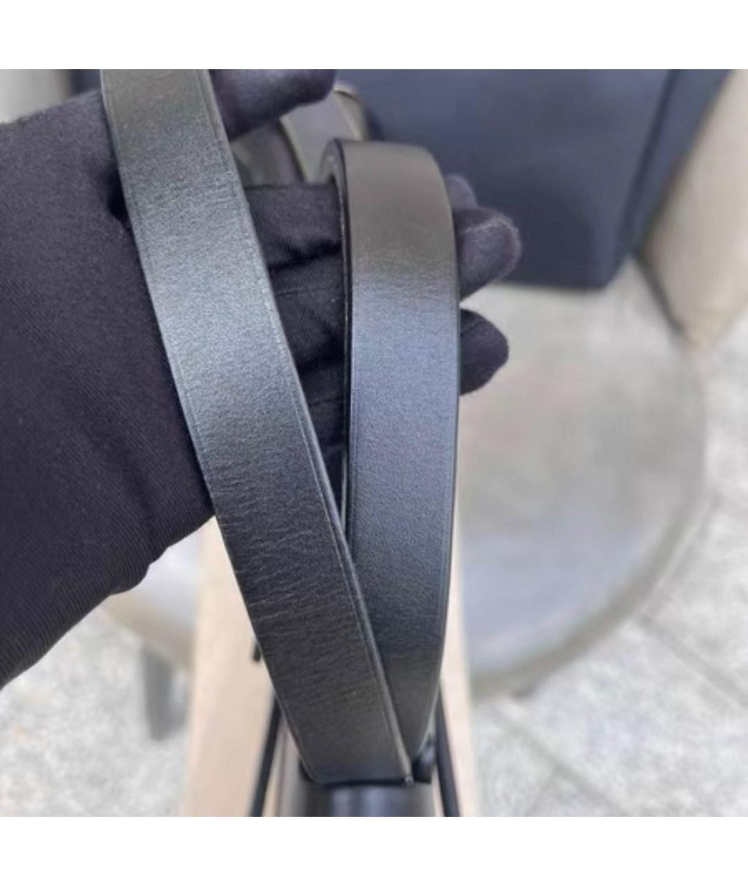 HERMES Черная тканевая сумка через плечо, фото 5