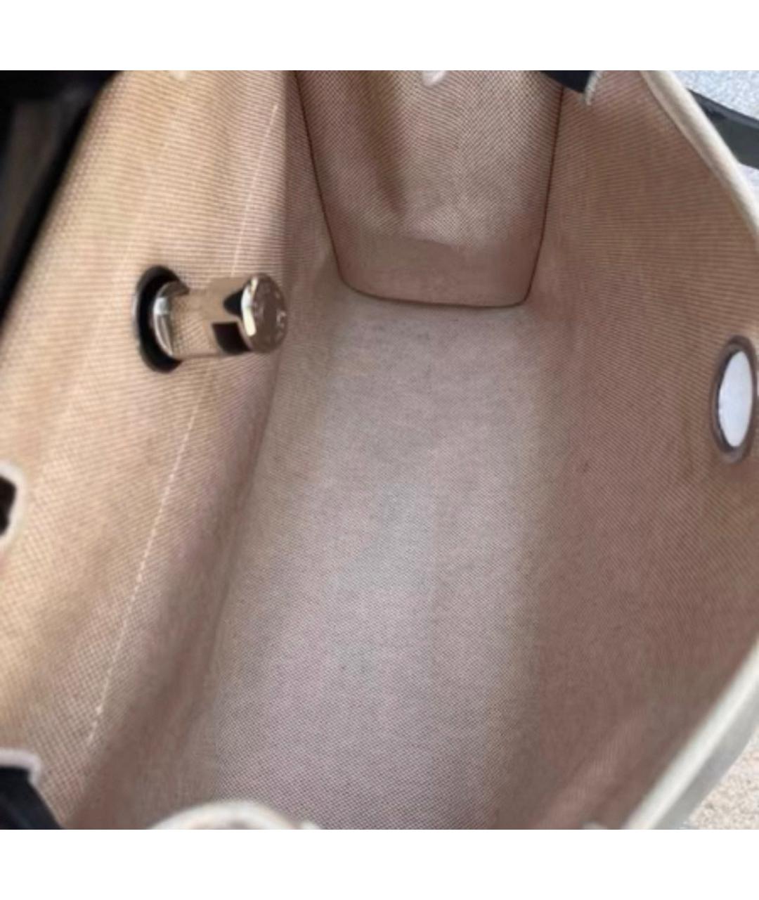 HERMES Черная тканевая сумка через плечо, фото 3