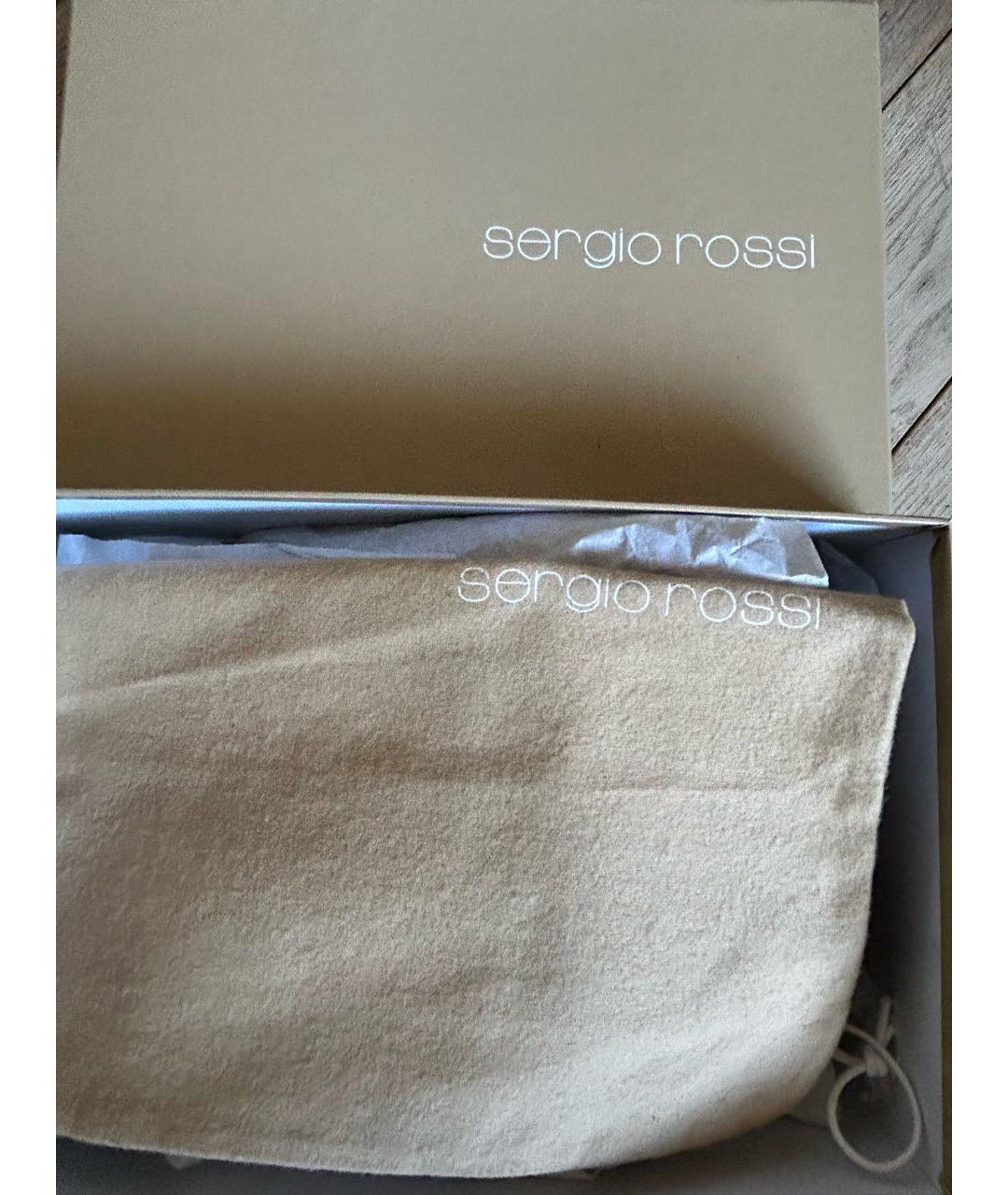 SERGIO ROSSI Мульти замшевые босоножки, фото 7