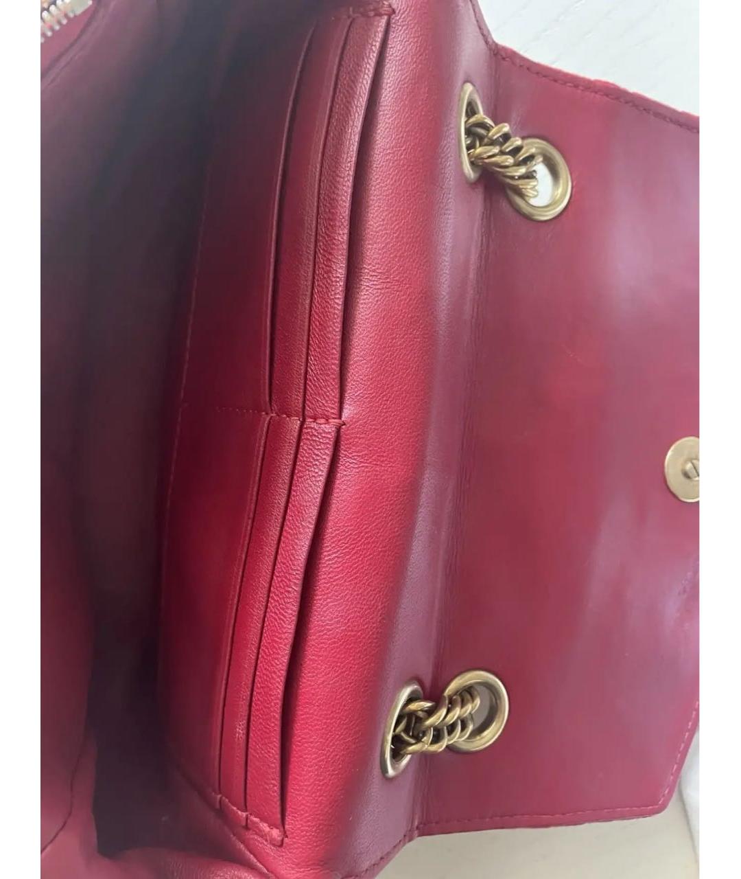 BALENCIAGA Бордовая бархатная сумка через плечо, фото 6