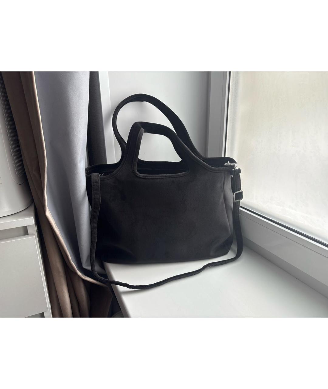 JUICY COUTURE Черная тканевая сумка тоут, фото 3