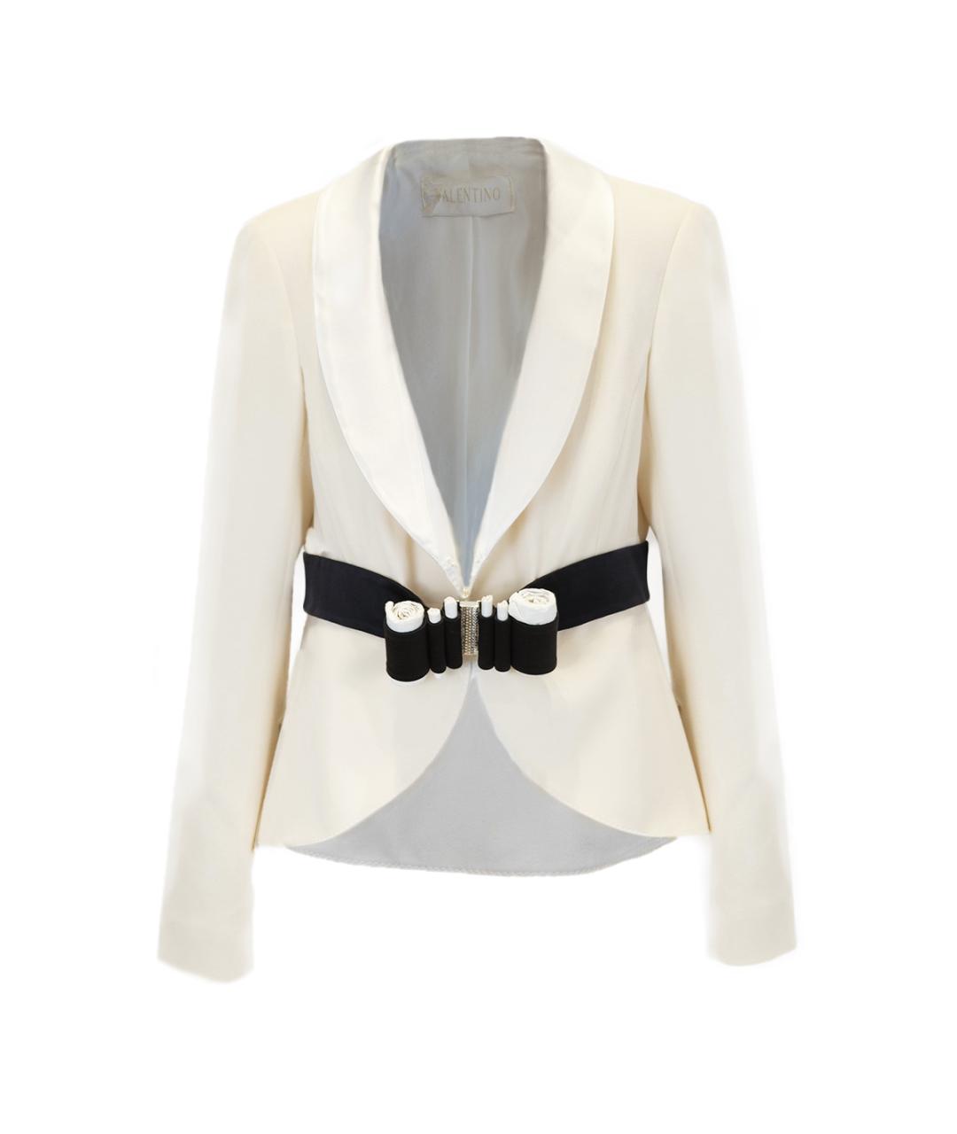 VALENTINO Белый шерстяной жакет/пиджак, фото 6