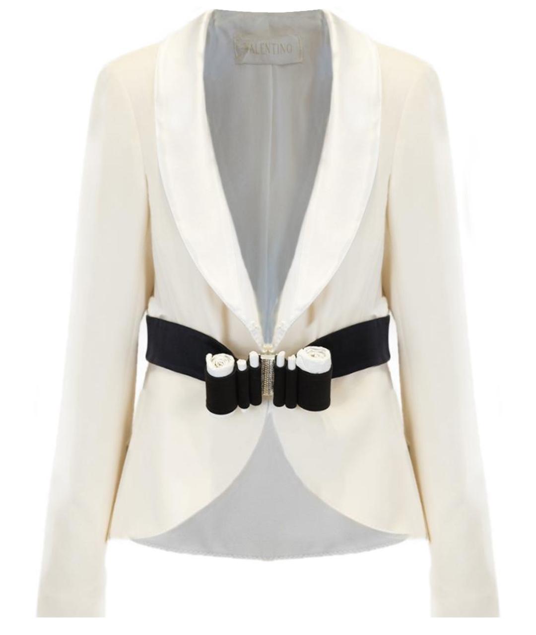 VALENTINO Белый шерстяной жакет/пиджак, фото 1