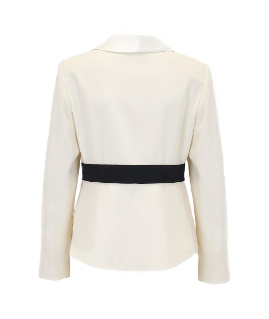 VALENTINO Белый шерстяной жакет/пиджак, фото 2