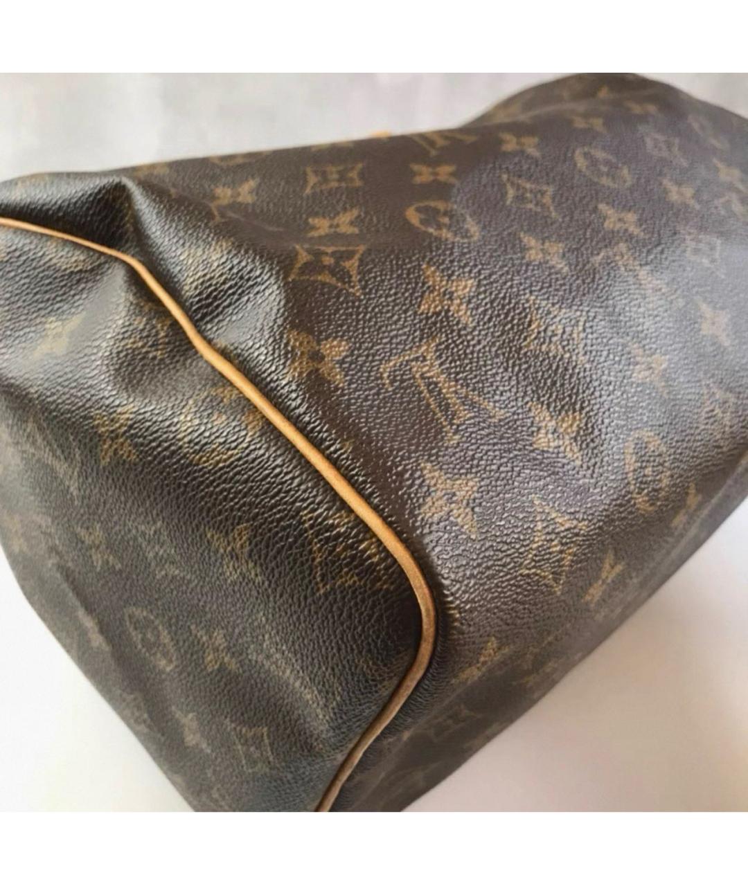 LOUIS VUITTON Коричневая сумка с короткими ручками, фото 3